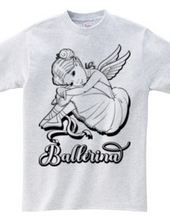 Vintage Ballerina With Angel Wings