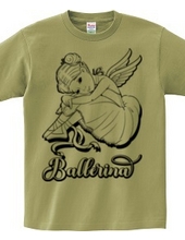 Vintage Ballerina With Angel Wings