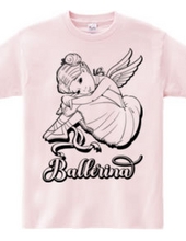 Vintage Ballerina With Angel Wings