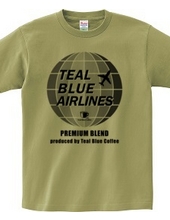 TEAL BLUE AIRLINES - grayscale Ver. -