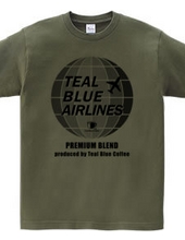 TEAL BLUE AIRLINES - grayscale Ver. -