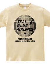 TEAL BLUE AIRLINES - grayscale Ver. -