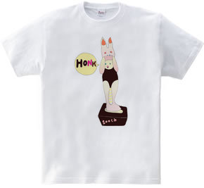 うさぎもhonk花粉症 ロンロン 半袖tシャツ 5 6oz デザインｔシャツマーケット Hoimi ホイミ