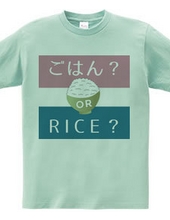 ごはん or RICE