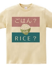 ごはん or RICE