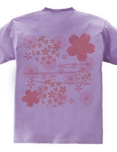 Japanese pattern cherry blossom (back print)