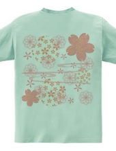 Japanese pattern cherry blossom (back print)