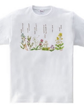 野の花Tシャツ2