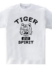 TIGER SPIRIT タイガー虎 動物イラスト アメリカンカレッジ