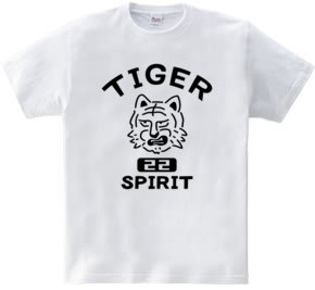 TIGER SPIRIT タイガー虎 動物イラスト アメリカンカレッジ