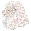薔薇と獅子(枠無カラー線画ver)