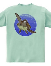 Back Print Very cute sea turtle