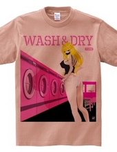 WASH & DRY 0570 laundromat pink