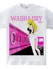 WASH & DRY 0570 laundromat pink