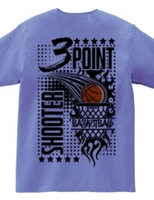 Three Point Shooter - Basketball (Back Print)