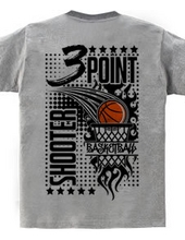 Three Point Shooter - Basketball (Back Print)