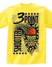 Three Point Shooter - Basketball (Back Print)