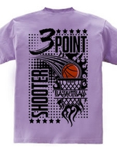 Three Point Shooter - Basketball (Back Print)