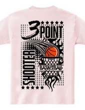 Three Point Shooter - Basketball (Back Print)