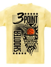 Three Point Shooter - Basketball (Back Print)