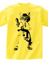 The height of cute! Cat Karate Buck print