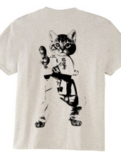 The height of cute! Cat Karate Buck print