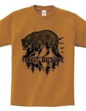 Forest Wildlife - Bear (Vintage Blue)