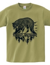 Forest Wildlife - Bear (Vintage Blue)