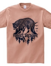 Forest Wildlife - Bear (Vintage Blue)