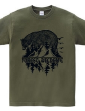 Forest Wildlife - Bear (Vintage Blue)