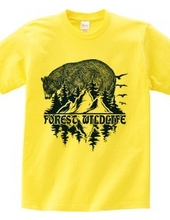 Forest Wildlife - Bear (Vintage Blue)