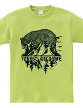 Forest Wildlife - Bear (Vintage Blue)