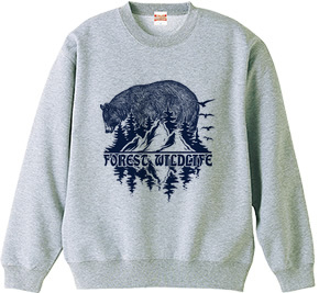 Forest Wildlife - Bear (Vintage Blue)