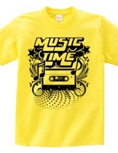 Music Time - Cassette Tape Black