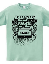 Music Time - Cassette Tape Black