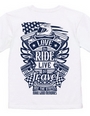 Love To Ride Live To Travel 2 USA ヴィンテージブルー (バックプリント)