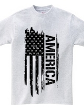 American Flag - America (Black)