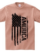 American Flag - America (Black)