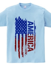 American Flag - America (Blue And Red)