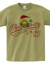 Cockatiels 17 cockatiel Santa hat emblem College logo