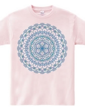 rabbit in Mandala BLUE