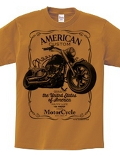 American Custom Bike Whiskey Label ReDesign