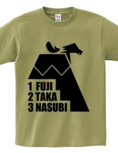 1 FUJI 2 TAKA 3 NASUBI