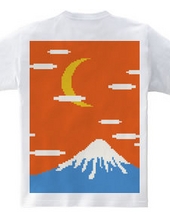 富士山と夕暮れ