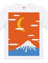 富士山と夕暮れ　前面