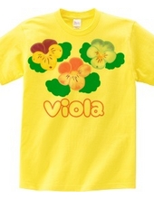 Viola flowers and logo