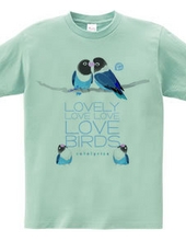 LOVELY LOVE LOVE LOVEBIRDS 0602 BLUE