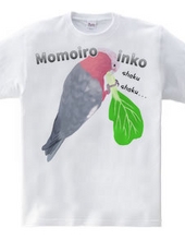 Mogumogu Momoiro parakeet with logo