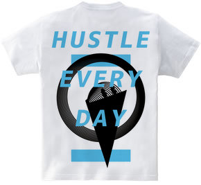 HUSTLE EVERYDAY BLUE