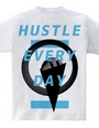 HUSTLE EVERYDAY BLUE